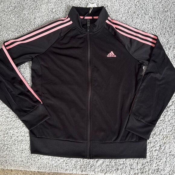 Adidas Black and Pink Jacket - Picture 1 of 3